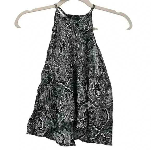 Zara Tops - Zara Women Paisley Halter Camisole Tank Top Black Size S Casual